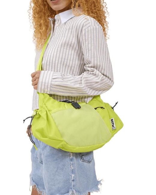 BABOON TO THE MOON Yellow Crescent Crossbody Bag