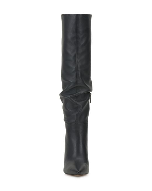 Vince Camuto Black Kashleigh Pointed Toe Knee High Boot