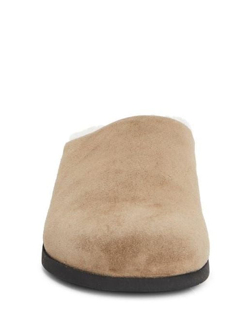 Common Projects Brown Suede & Genuine Shearling Clog