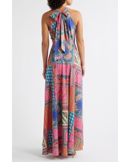 silk halter neck maxi dress Alicia Satin Halter Maxi Dress main image 1