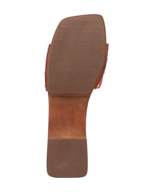 Vince Red Barbara Slide Sandal