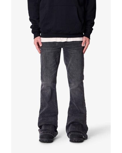 MNML Black Super Flare Jeans for men