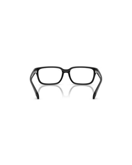 Moncler Black 57Mm Rectangle Optical Glasses