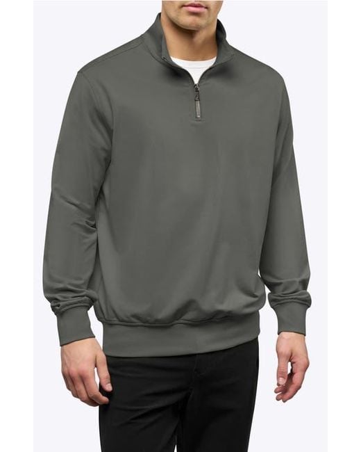 Cuts Gray Hyperloop Quarter Zip for men