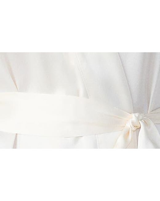 Etam White Pearly Deshabille Silk Robe