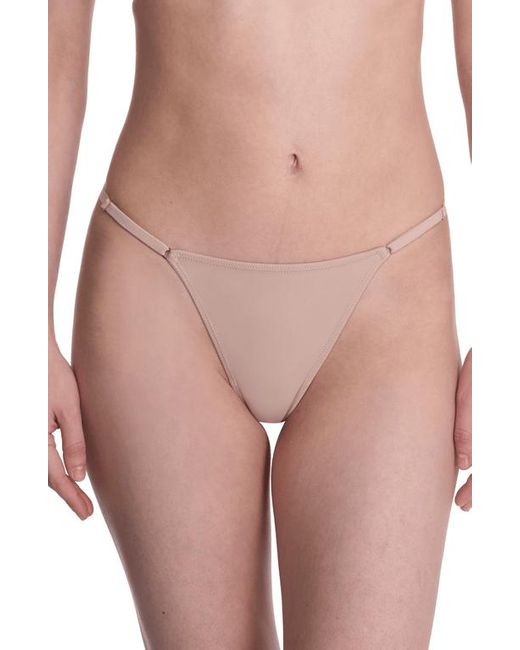 Natori Pink Verge Adjustable String Thong