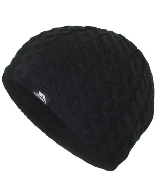 Trespass Black Kendra Beanie Hat