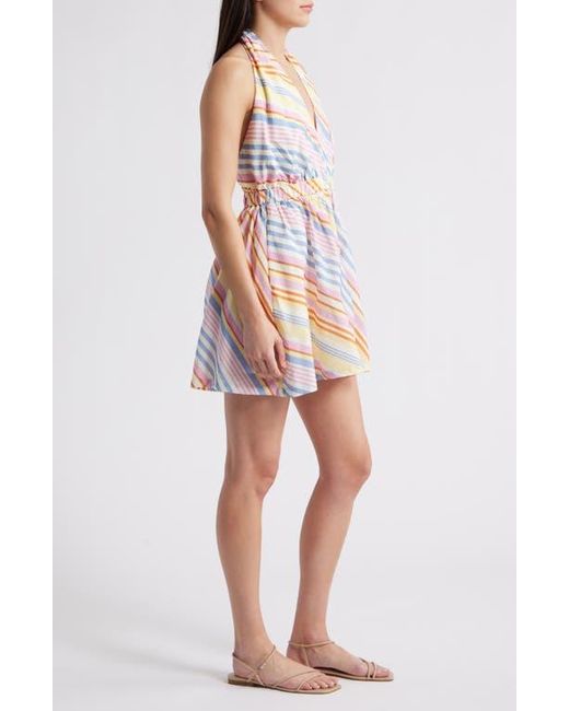 FRNCH Red Absato Print Halter Romper