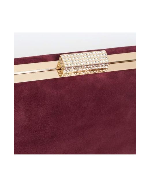 Dune Red Balancing Frame Clutch