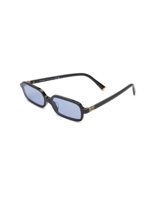 Miu Miu Blue 52Mm Rectangular Sunglasses