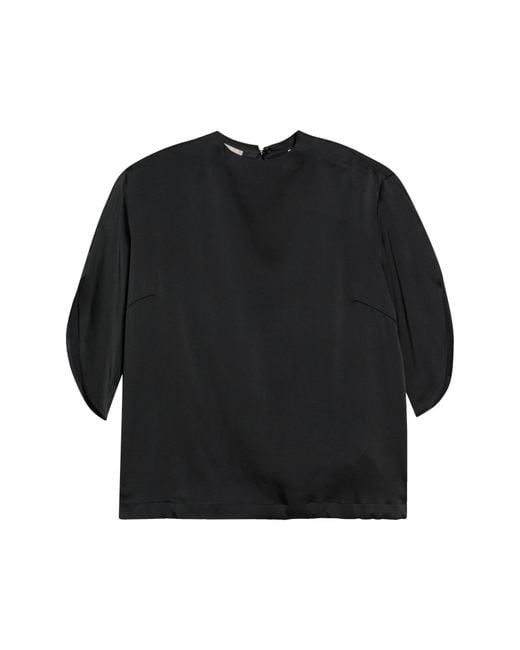Herno Black Satin Top