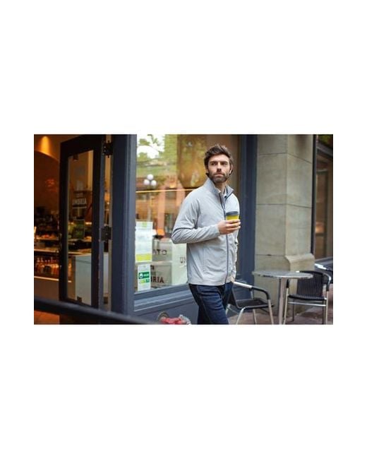 Cutter & Buck Gray Adapt Knit Full Zip Jacket for men