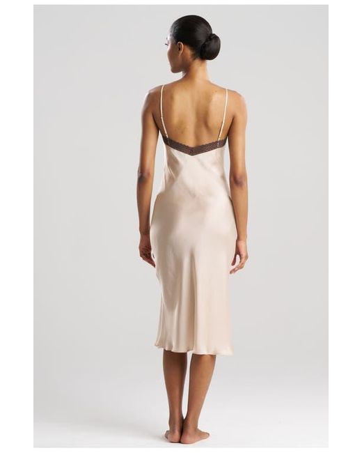 Natori Natural Ashley Icon Gown With Lace