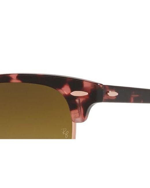 Ray-Ban Multicolor Clubmaster 51mm Gradient Round Sunglasses