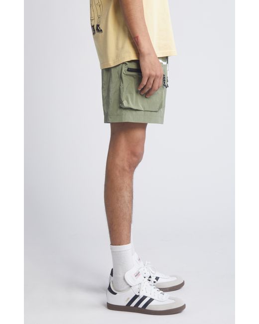 ICECREAM Green Hiker Cargo Shorts for men