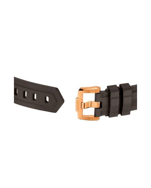 Rado Black Hyperchrome Rubber Strap Watch, 41.5Mm for men