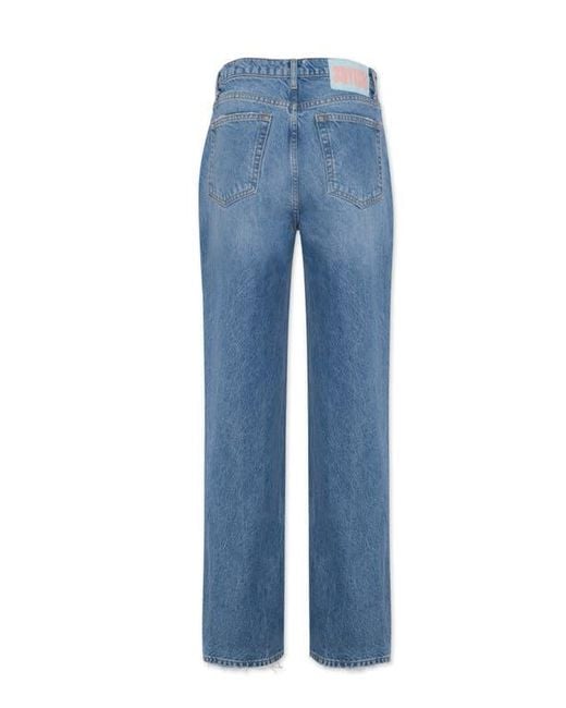 Boyish Blue The Ziggy Straight Leg High Rise Vintage Jeans