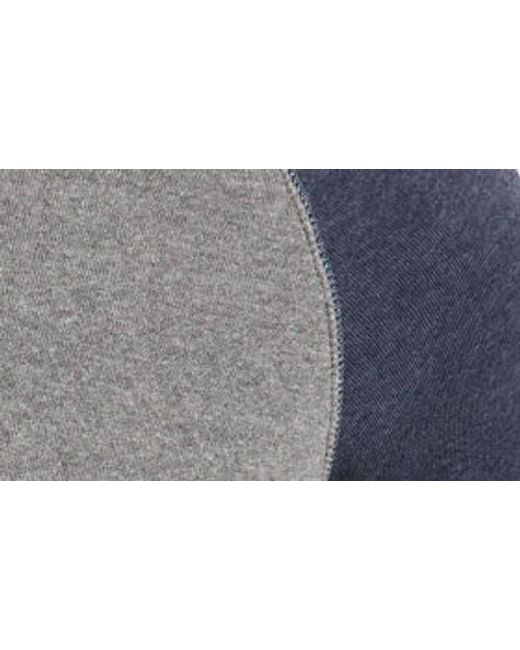 Alternative Apparel Gray 'The Champ' Trim Fit Colorblock Sweatshirt for men