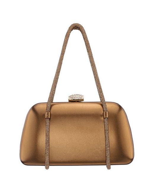 Nina Brown Camara Frame Clutch