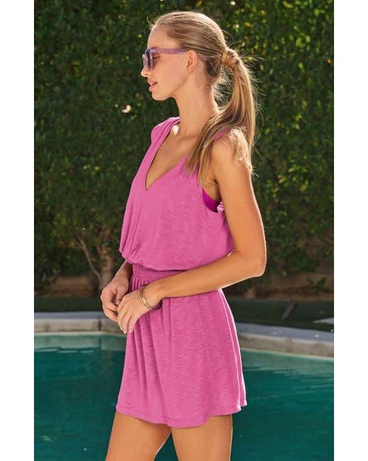 Becca Pink Breezy Basics Cover-Up Mini Sundress