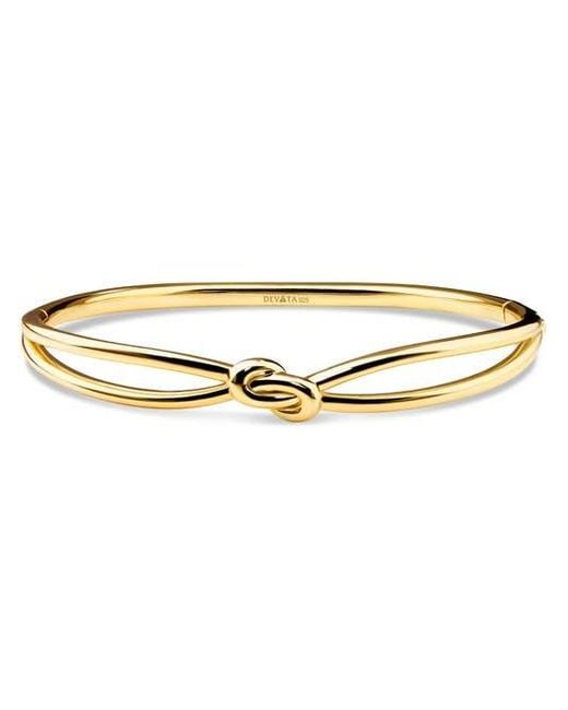 DEVATA Metallic Love Knot Bangle Bracelet