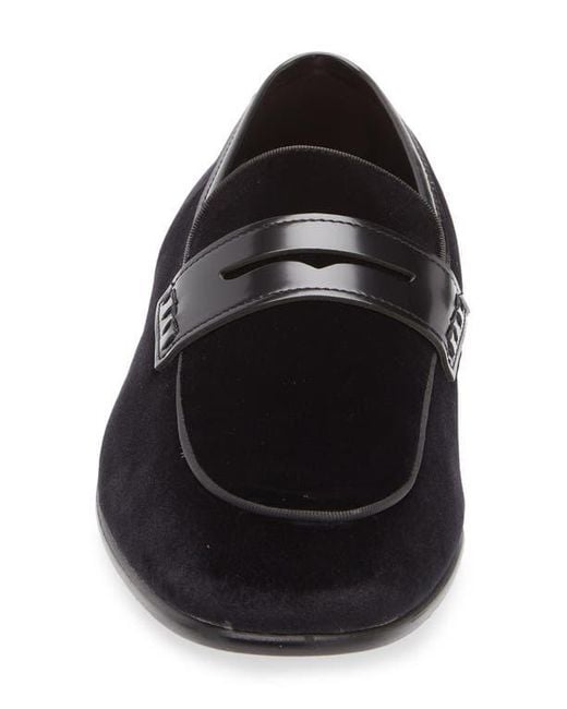 Steve Madden Black Santee Penny Loafer for men