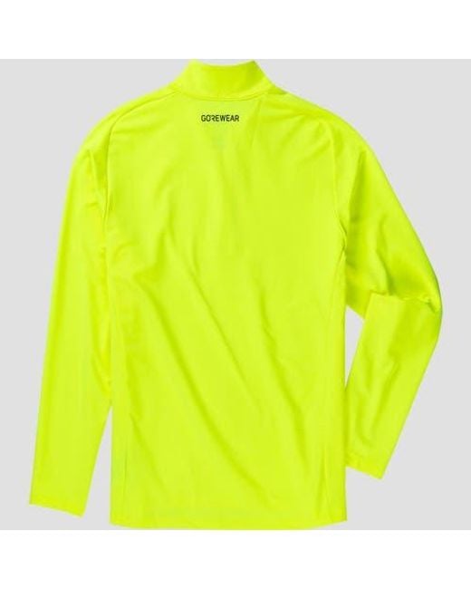 Gore Wear Yellow Everyday Mid 1/4-Zip Top for men