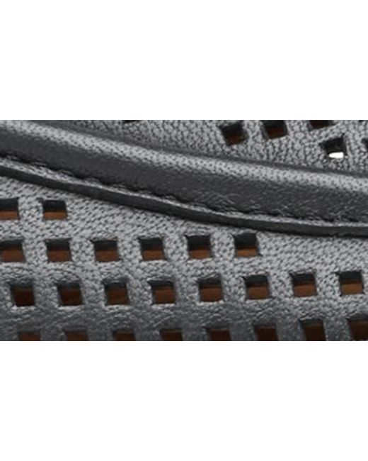 Johnston & Murphy Black Ali Perforated Bit Mule