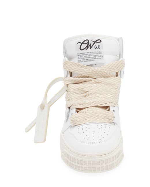 Off-White c/o Virgil Abloh White Off- Off Court 3.0 High Top Sneaker At Nordstrom