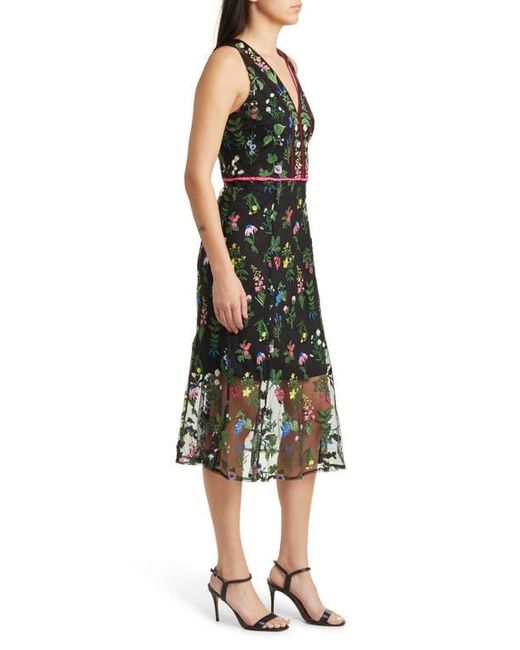 Botanical embroidered dress sales