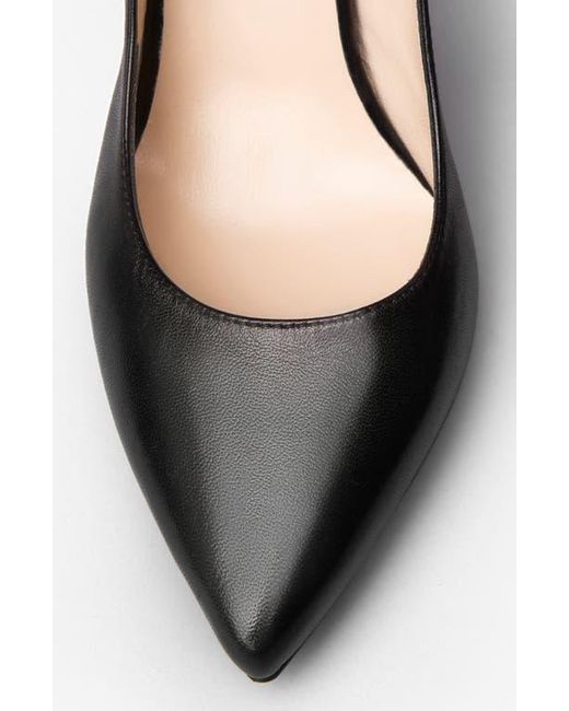 Nero Giardini Black Bow Ankle Strap Pump