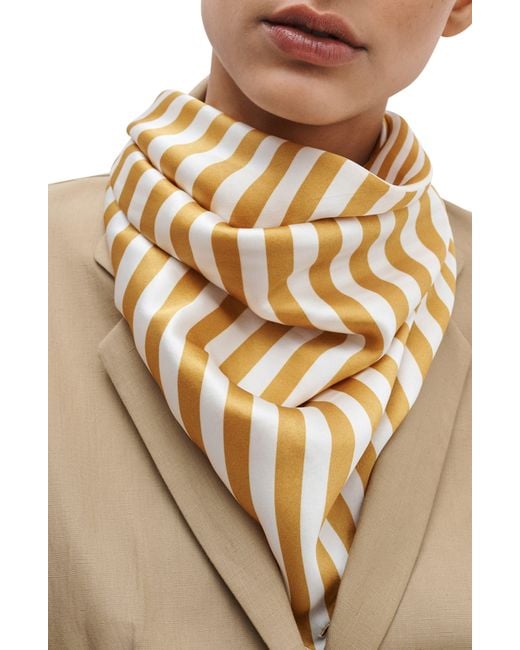 Rag & Bone Metallic Gia Silk Square Scarf