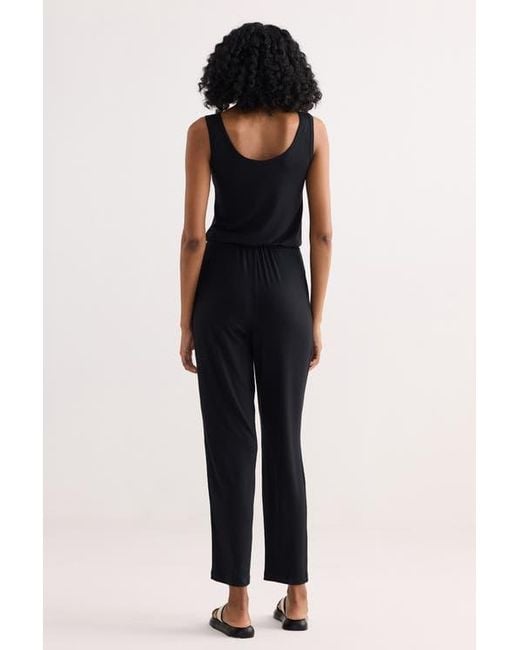 REISTOR Blue Relaxed Drawstring Jumpsuit
