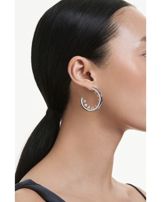 Swarovski Multicolor Sublima Crystal Hoop Earrings