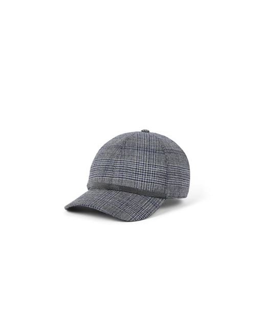 Brunello Cucinelli Gray Prince Of Wales Baseball Cap