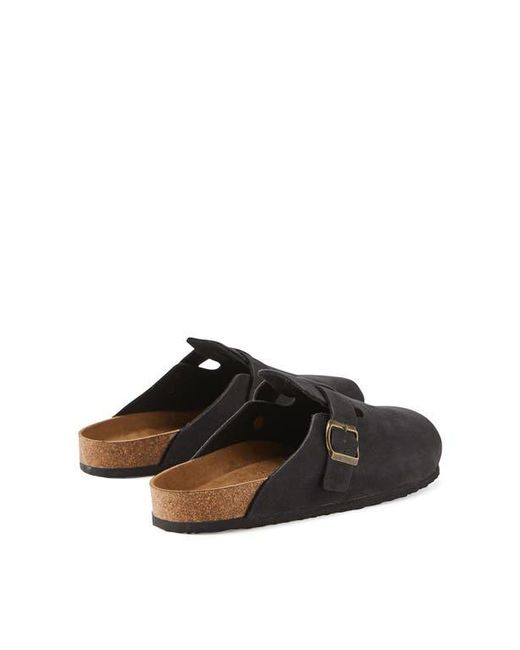 Cotton On Black Closed Toe Buckle Slide for men