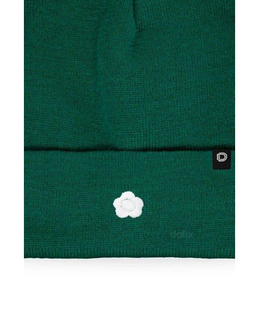 Alix Green Lil Flower Beanie Cap