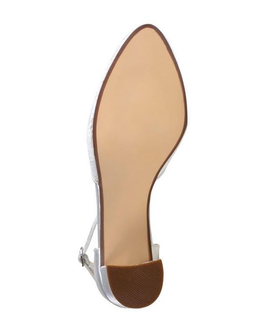 Touch Ups White Hazel Ankle Strap Pump