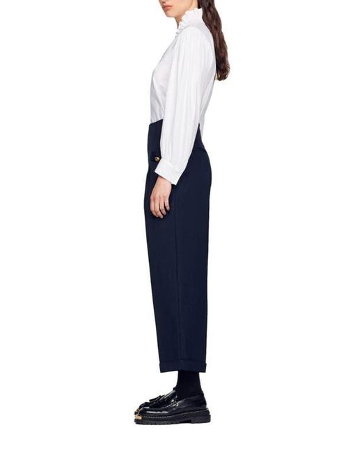 Sandro Blue Wide Legs Trousers