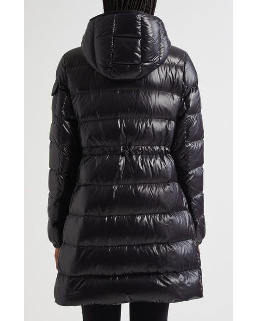 Moncler Black Courcelles Down Hooded Coat
