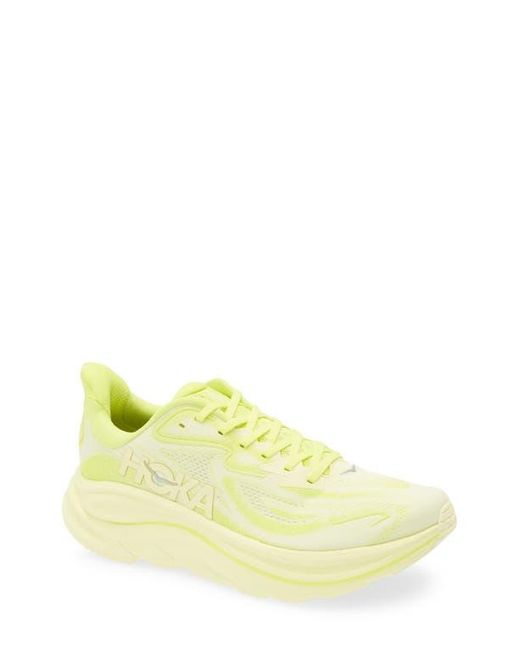 Hoka One One Yellow Clifton 10 Running Shoe for men