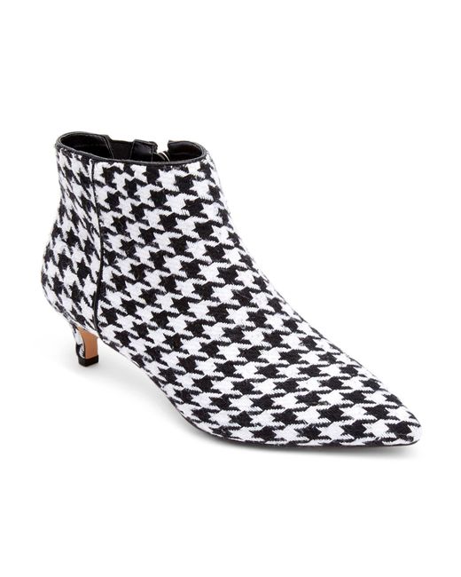 Comfortview Black The Meredith Patterned Bootie