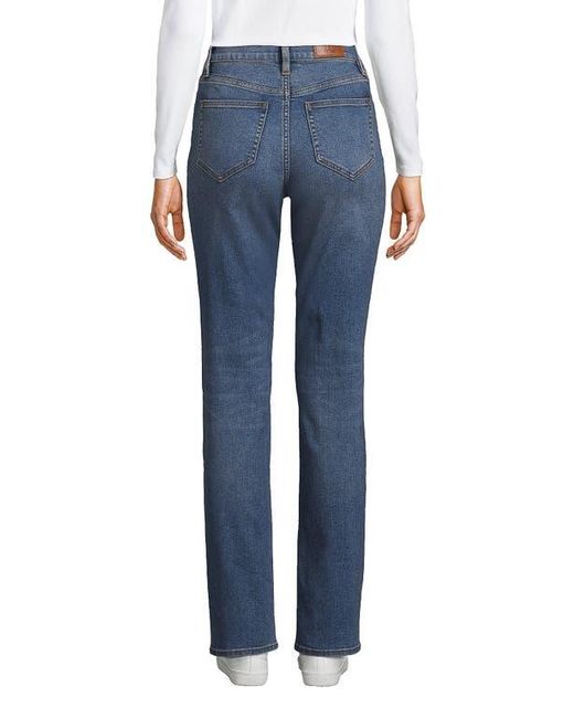 Lands End Recover High Rise Straight Leg Jeans in Blue Lyst