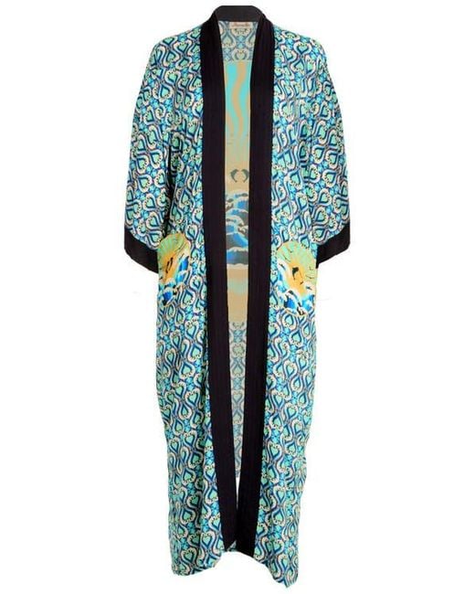 Henelle Blue Duster Robe