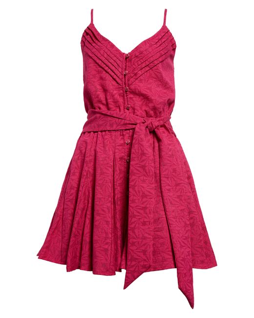 Ramy Brook Pink Kallie Floral Burnout Dress