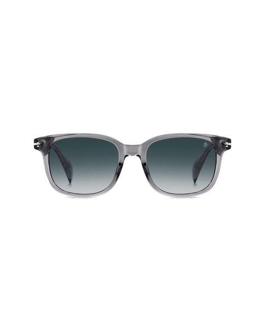 David Beckham Blue 53Mm Rectangular Sunglasses for men