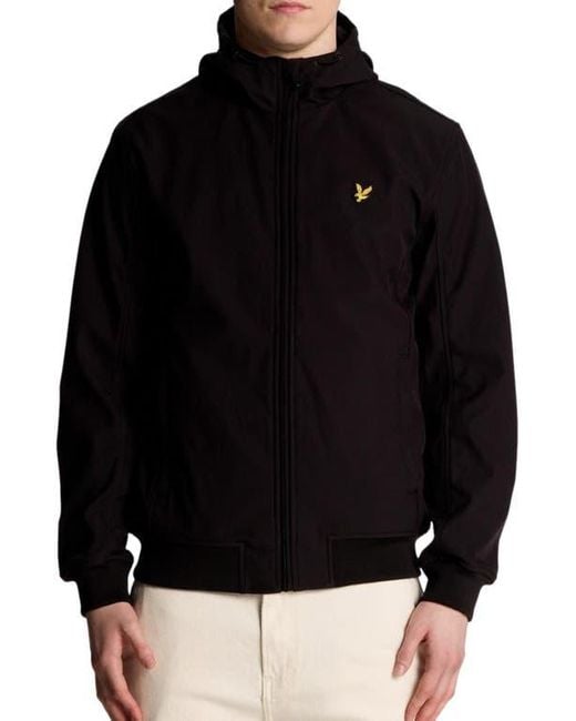 Lyle & Scott Black Mesh Lined Softshell Jacket for men