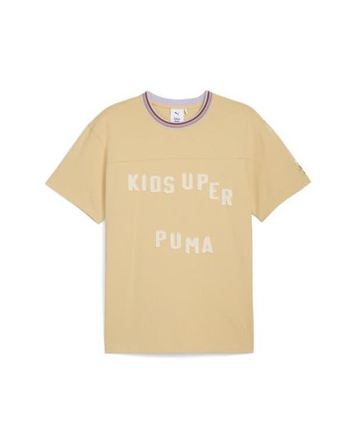 PUMA Natural X Kidsuper Logo Appliqué Cotton T-Shirt for men