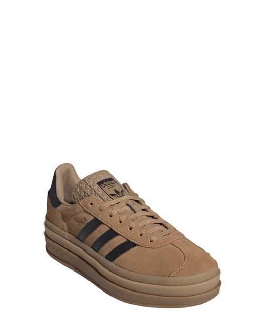 Adidas Brown Gazelle Bold Platform Sneaker