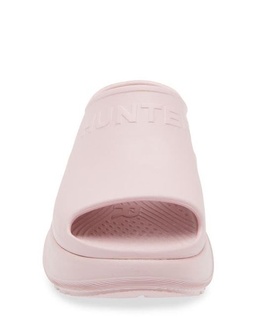Hunter Pink Haddie Platform Slide Sandal
